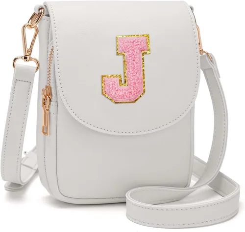 Vista 112 de Viverte Bolso Cruzado para Niñas Adolescentes Pequeñas, Bolso Inicial para Celular, Pequeña Cartera para Niños Pequeños, Bolso de Cuero con Tres