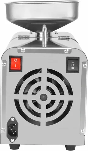 Vista 5 de Máquina automática de prensa de aceite, extractor eléctrico de aceite esencial, máquina exprimidora de aceite de acero inoxidable, prensa de aceite