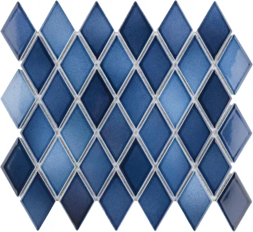Vista 2 de Merola Tile Hudson Kite Glacier - Azulejo de porcelana para suelo y pared (10-1/8 x 11-3/4 pulgadas)