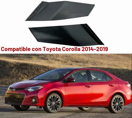 Vista 2 de Para Toyota Corolla 2014-2019, extensión de capó delantero LH y RH, panel de esquina lateral del limpiaparabrisas, cubierta de guardabarros