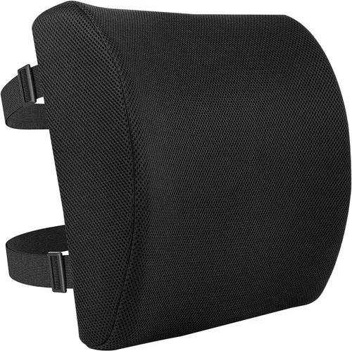 Vista 11 de Amazon Basics Cómodo cojín de asiento y soporte lumbar para sillas de oficina, espuma viscoelástica mejorada de gel, paquete de 2, rectangular