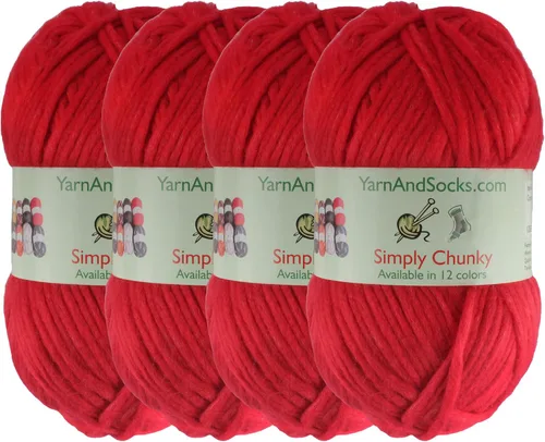 Vista 50 de JubileeYarn Halo Fables Yarn - 100g/Skein Bulky Polyester - North Wind Sun - 2 Skeins