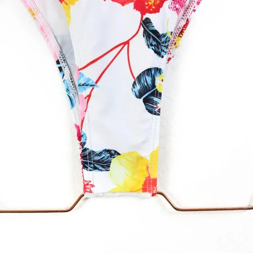 Vista 5 de ODIZLI Traje de baño de una pieza de manga larga abombada para mujer con cuello en V 2023