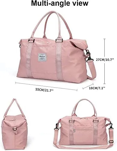 Vista 7 de PDD - Bolsa de viaje para gimnasio, bolsa de hombro para mujer