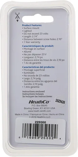 Vista 3 de Heath Zenith SL-257-02 - Botón con cable, acabado bronce aceitado