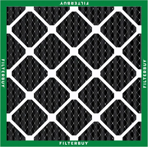 Vista 9 de Filterbuy Filtro de aire MERV 8 de 10 x 10 x 1 pulgadas, defensa de olores y alergias con carbón activado (paquete de 2), filtros electrostáticos