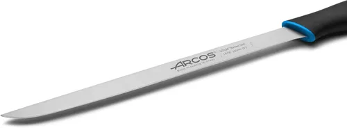 Vista 3 de Arcos Duo Series - Cuchillo para rebanar/jamón de 9 pulgadas, hoja de acero inoxidable de nitro, mango de polipropileno cubierto de elastómero negro