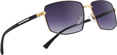 Vista 5 de OLIEYE - Gafas de sol clásicas para hombre con diseño de rectángulo polarizado para hombre