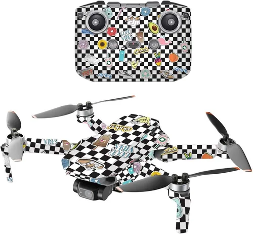 Vista 14 de MightySkins - Compatible con DJI Mini 2 Dron portátil - Humo brillante Funda protectora de vinilo duradera y única Fácil de aplicar, quitar