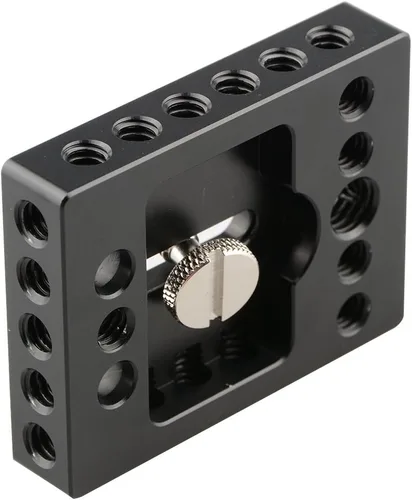 Vista 4 de Placa base de cámara CAMVATE con orificio de rosca de 1/4" y 3/8" para jaula de cámara DSLR