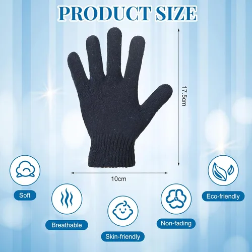 Vista 2 de Twistover 150 pares de guantes de invierno cálidos a granel, guantes elásticos para adultos, guantes elásticos para mujeres y hombres, guantes