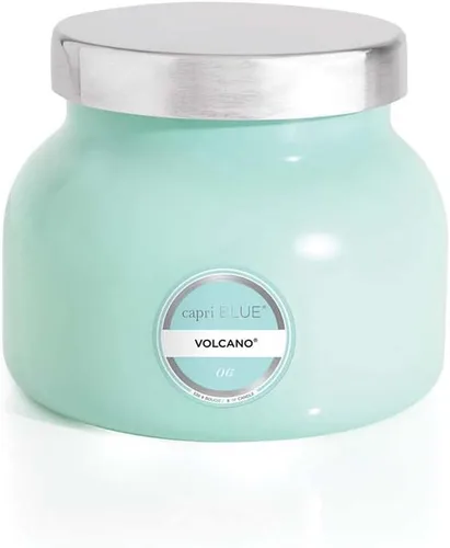 Vista 36 de Capri Blue Volcano Velas perfumadas – Velas en tarro de cristal de lujo para el hogar perfumadas con frutas tropicales y cítricos azucarados, mezcla