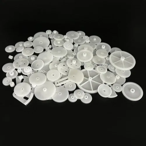Vista 10 de 72PCS Engranajes de motor pequeños Engranajes de plástico para motor RC Modelo de coche Juguete DIY Helicóptero RC Toy Gear Reemplazo Módulo 0.5