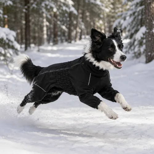 Vista 6 de Lovelonglong Abrigo cálido para perro, chaqueta resistente al viento para perros pequeños, medianos y grandes, abrigo de invierno de forro polar