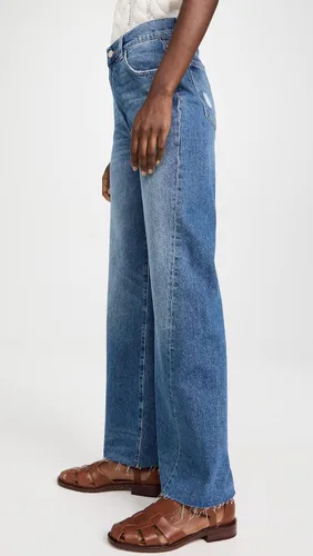 Vista 4 de DL1961 Hepburn pierna ancha para mujer jeans vintage de tiro alto