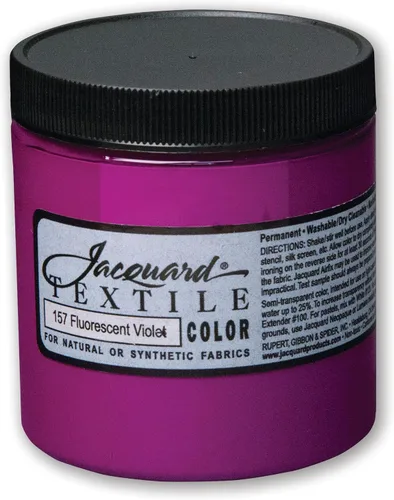 Vista 29 de Jacquard Pintura Textil 8 Oz Negro