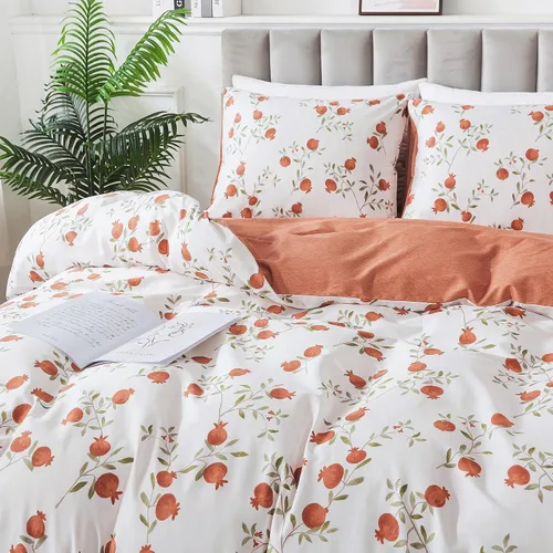 Vista 21 de HoneiLife Juegos de Fundas de Edredón Twin - Funda de Edredón Floral 100% Algodón, Juego de Ropa de Cama Transpirable de 2 Piezas con Cierre