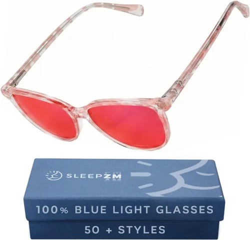 Vista 22 de Sleep ZM Blue Light Blocking & Light Sensitivity Glasses - 8 Lens Types for Comfort, Relaxation, Sleep & Relief - 50+ Styles