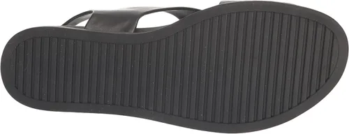 Vista 4 de Aerosoles Sandalias planas para mujer, Negro