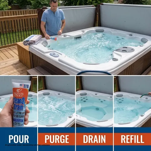 Vista 7 de Producto de purga de limpieza de spa Waters Choice Clean & Drain