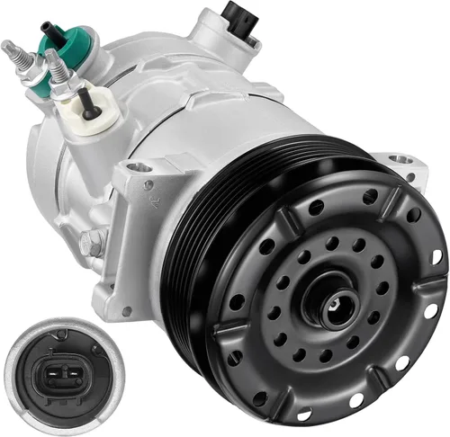 Vista 24 de BDFHYK 58553 Compresor de aire acondicionado con embrague compatible con Dodge 1994 1995 Dakota Ram 1500 2500 3500, reemplaza 2004359, 271300, 4359