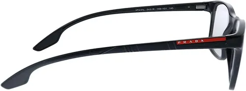 Vista 3 de Prada Linea Rossa Lifestyle PS 01LV 1AB1O1 - Gafas de sol rectangulares (plástico, 2.126 in), Negro