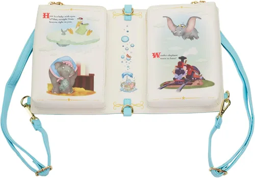 Vista 7 de Loungefly BOLSO CROSSBODY CONVERTIBLE DE LA SERIE DE LIBROS DE DISNEY DUMBO