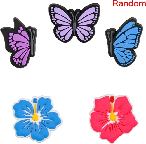 Vista 2 de Lote de 25, 50, 100 dijes de zapatos diferentes al azar para decoración de zapatos para niños, niñas, hombres, mujeres, fiestas, regalos