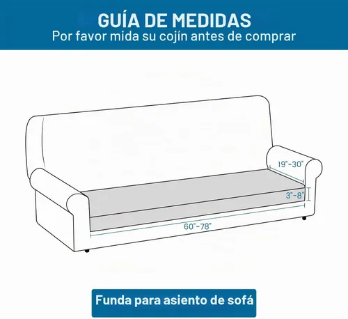Vista 5 de Deep Dream - Funda elástica para cojines de sofá, funda protectora para muebles, funda para asiento de sofá (sofá extragrande, beige)