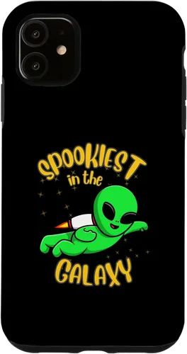 Vista 5 de iPhone 14 Alien Halloween Season Spooky Alien Lover Trick Or Treat Case