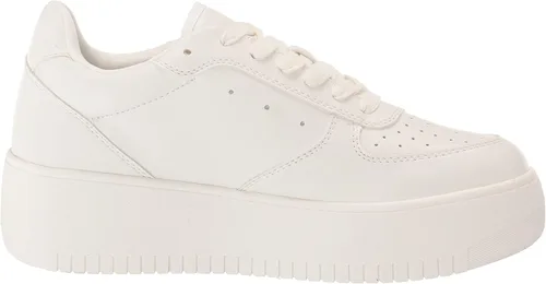 Vista 6 de Steve Madden Rocket Lace Up Boyfriend Chunky Platform Sneakers White