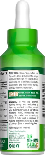 Vista 7 de Nature's Truth Sublingual B Complex con B12 2 onzas líquidas