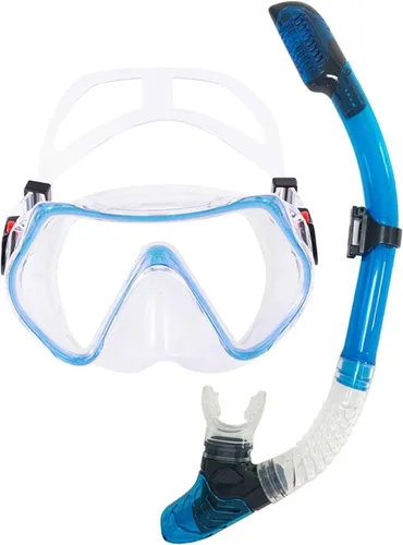 Vista 8 de TUDIVING Equipo de esnórquel para adultos, máscara de natación antivaho con vista panorámica, kit de esnórquel con parte superior seca, juego