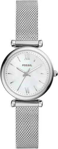 Vista 2 de Fossil Carlie Mini Reloj casual de cuarzo de acero inoxidable para mujer