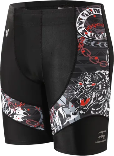 Vista 16 de HUGE SPORTS Shorts Rash Guard de Natación para Hombre Jammer de Natación de Compresión Traje de Baño Activo de Secado Rápido Shorts de Entrenamiento
