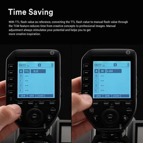 Vista 9 de Godox XProII-S - Disparador de flash inalámbrico para cámaras Sony, transmisor de flash inalámbrico TTL 2.4G HSS 1/8000S, función de transformación