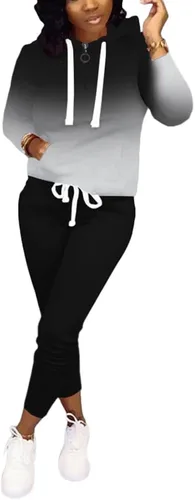 Vista 3 de Nimsruc Trajes de dos piezas para mujer, trajes de jogging casuales