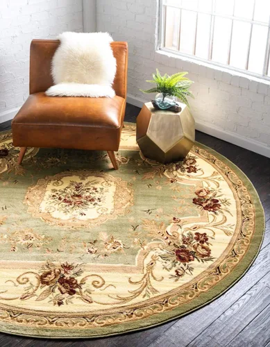 Vista 8 de Unique Loom Versailles Collection - Alfombra tradicional clásica con motivo floral, colección Versailles