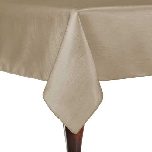 Vista 7 de Ultimate Textile - Paquete de 2 manteles rectangulares reversibles de satén Shantung - Majestic - Mantel rectangular de 60 x 108 pulgadas