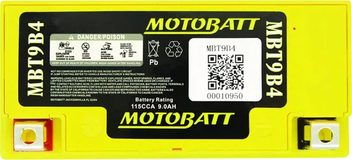 Vista 4 de MotoBatt DB Electrical MBT9B4 Nueva batería para Motobatt 9Ah, Yam-R7 1999, Tx660X, R, Z (Eu) 04-13, Mt-03 06-13, Yzf-R6, R6S 01-09, Yp400 Majesty