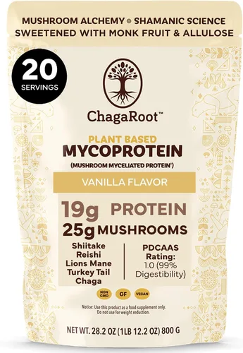 Vista 10 de Plant Based Mycoprotein Protein Powder, Chocolate, 1.76 Lb
