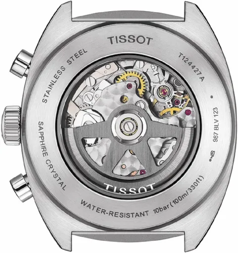 Vista 3 de Tissot Patrimonio 1973, Marrón, Cronógrafo