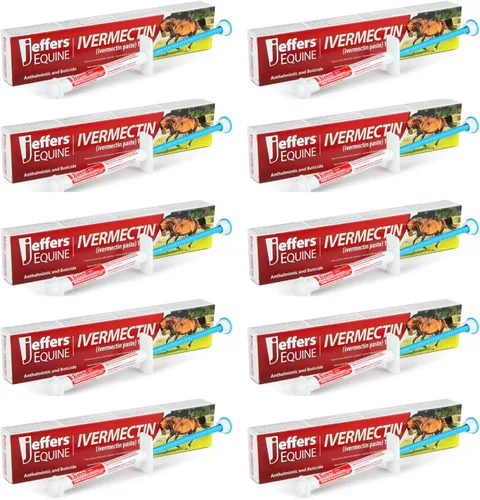 Vista 8 de Jeffers Desparasitante de gel de ivermectina 1.87% para caballos Sabor a