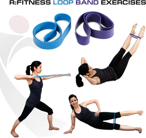 Vista 3 de Furinno RFitness RF1501 - Banda de resistencia de entrenamiento profesional (4 unidades)