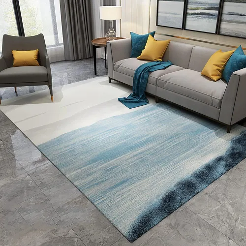 Vista 8 de Alfombra abstracta moderna para sala de estar, lavable a máquina, para dormitorio, 2.6 x 3.9 pies