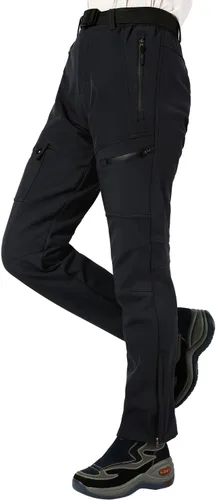 Vista 2 de Singbring Pantalones de esquí y senderismo con forro polar impermeable para mujer