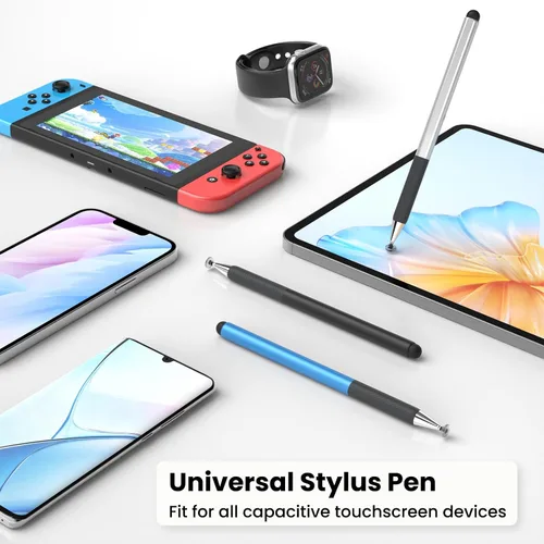 Vista 5 de Stylus Pen for ipad Touchscreen, 2 in 1 Universal Stylus Pens, 3 Pack