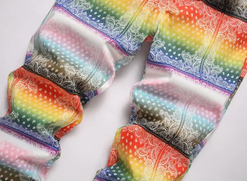 Vista 102 de Enrica Pantalones vaqueros estampados casuales para hombre