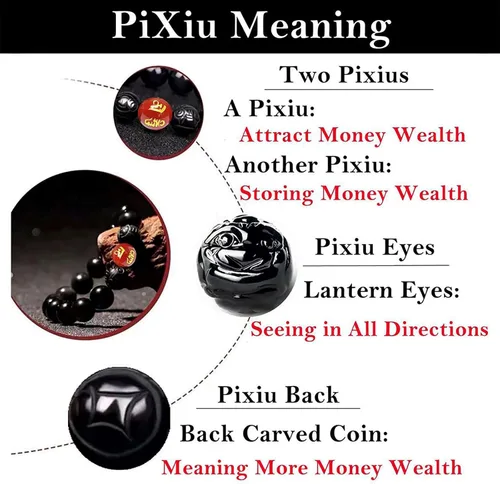 Vista 4 de Pulsera de obsidiana negra, pulsera de obsidiana negra Feng Shui para mujeres, hombres y parejas, hecha a mano con piedra tallada de ojo de tigre