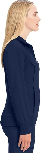Vista 12 de Infinity by Cherokee 2391A - Chaquetas médicas con cremallera frontal para mujer, tela elástica en 4 direcciones